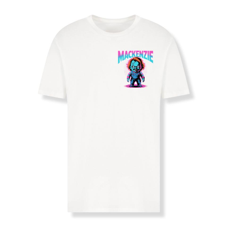 Mackenzie Creepy Doll Horror Design T-Shirts