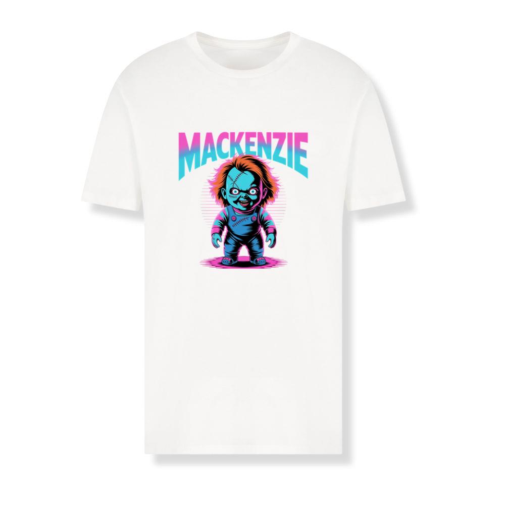 Mackenzie Creepy Doll Horror Design T-Shirts