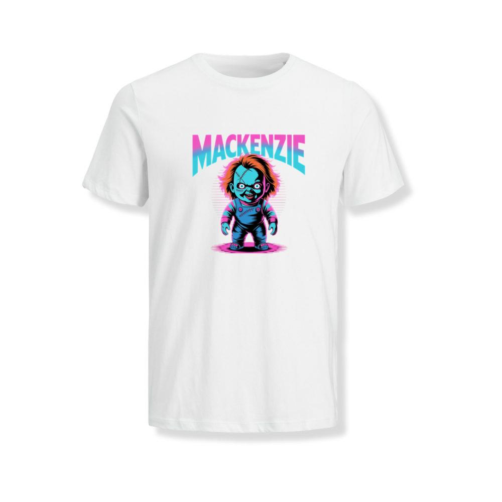 Mackenzie Creepy Doll Horror Design T-Shirts