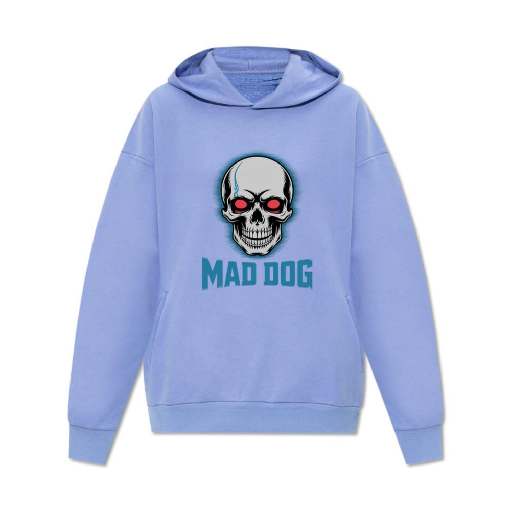 Mad Dog Red Eyes Horror Design Hoodie