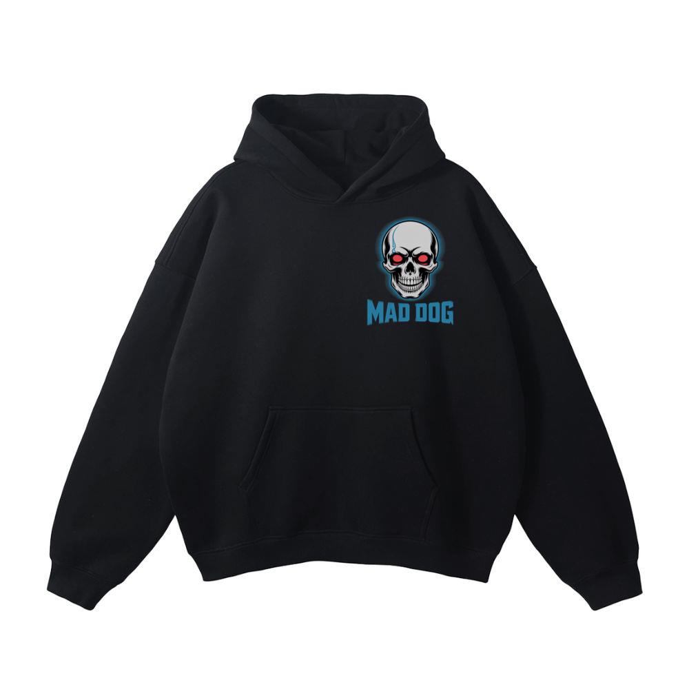 Mad Dog Red Eyes Horror Design Hoodie