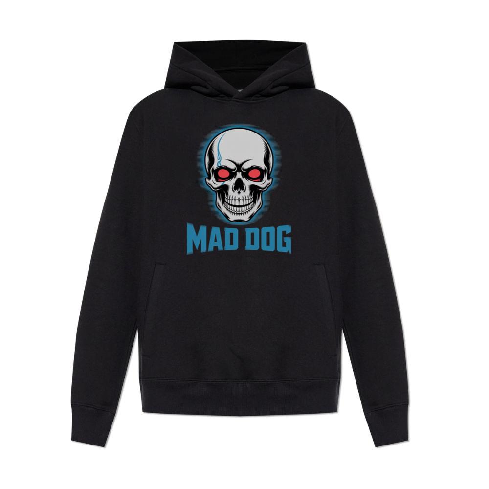 Mad Dog Red Eyes Horror Design Hoodies