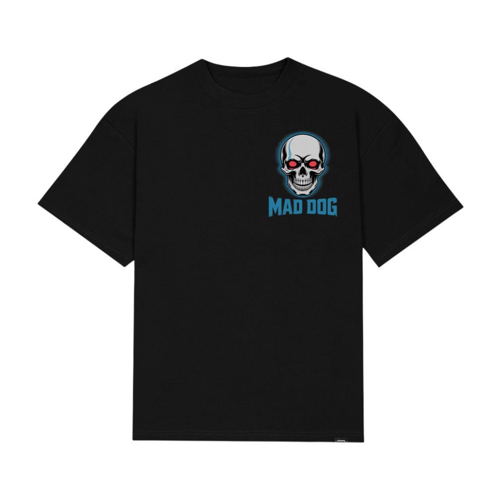 Mad Dog Red Eyes Horror Design T-Shirt