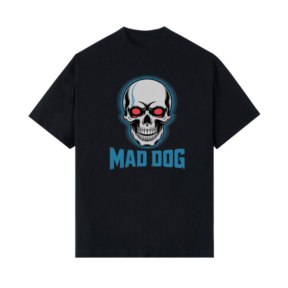 Mad Dog Red Eyes Horror Design T-Shirt