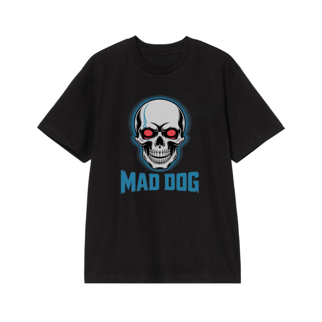 Mad Dog Red Eyes Horror Design T-Shirt