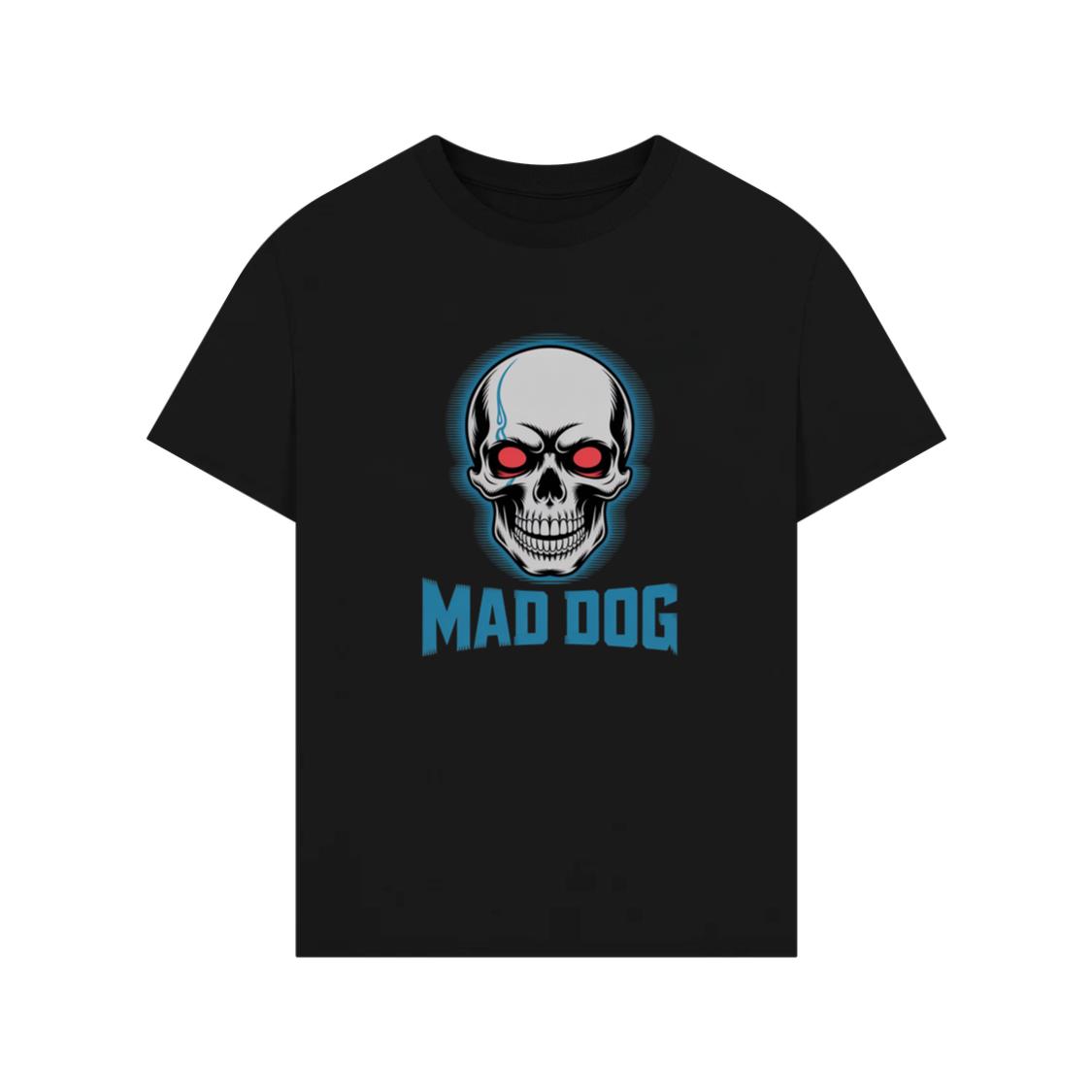 Mad Dog Red Eyes Horror Design T-Shirt