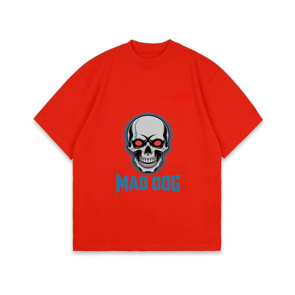 Mad Dog Red Eyes Horror Design T-Shirt