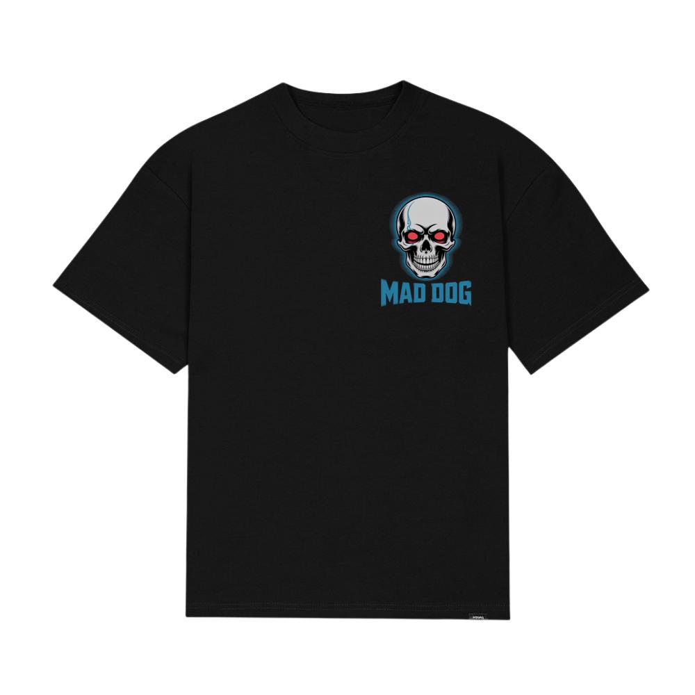 Mad Dog Red Eyes Horror Design T-Shirt