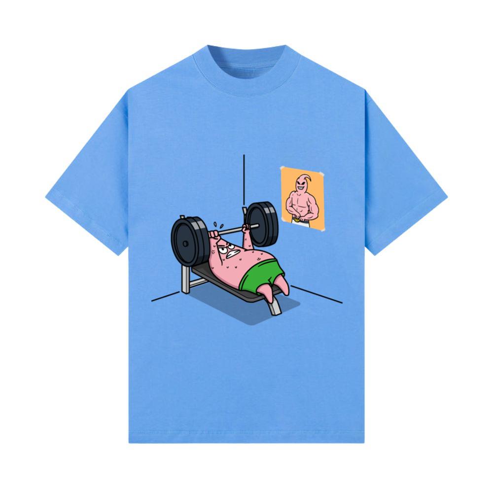 Majin Buu vs Patrick - Funny Anime Bodybuilding T-Shirt
