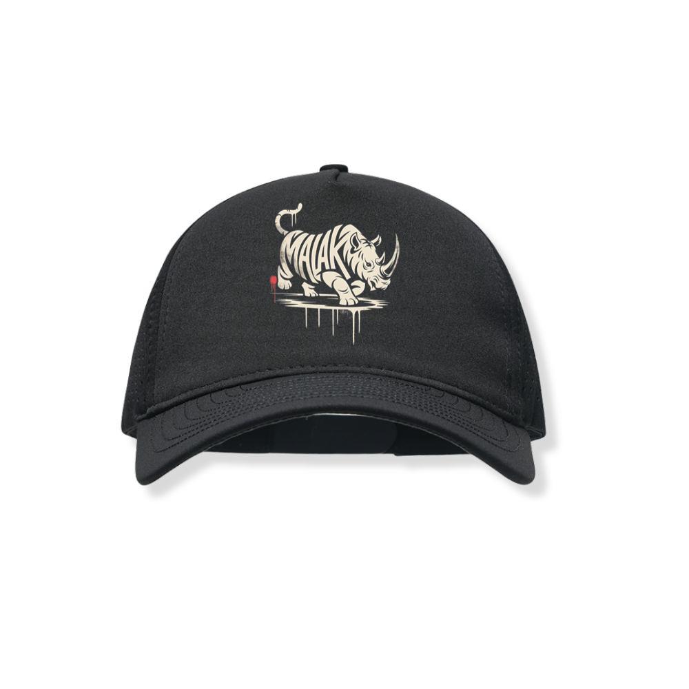 Malak Rhino Retro Horror Graphic Black Hat