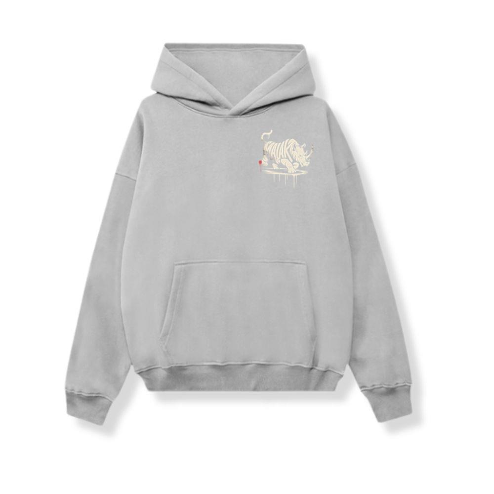 Malak Rhino Retro Horror Graphic Hoodie