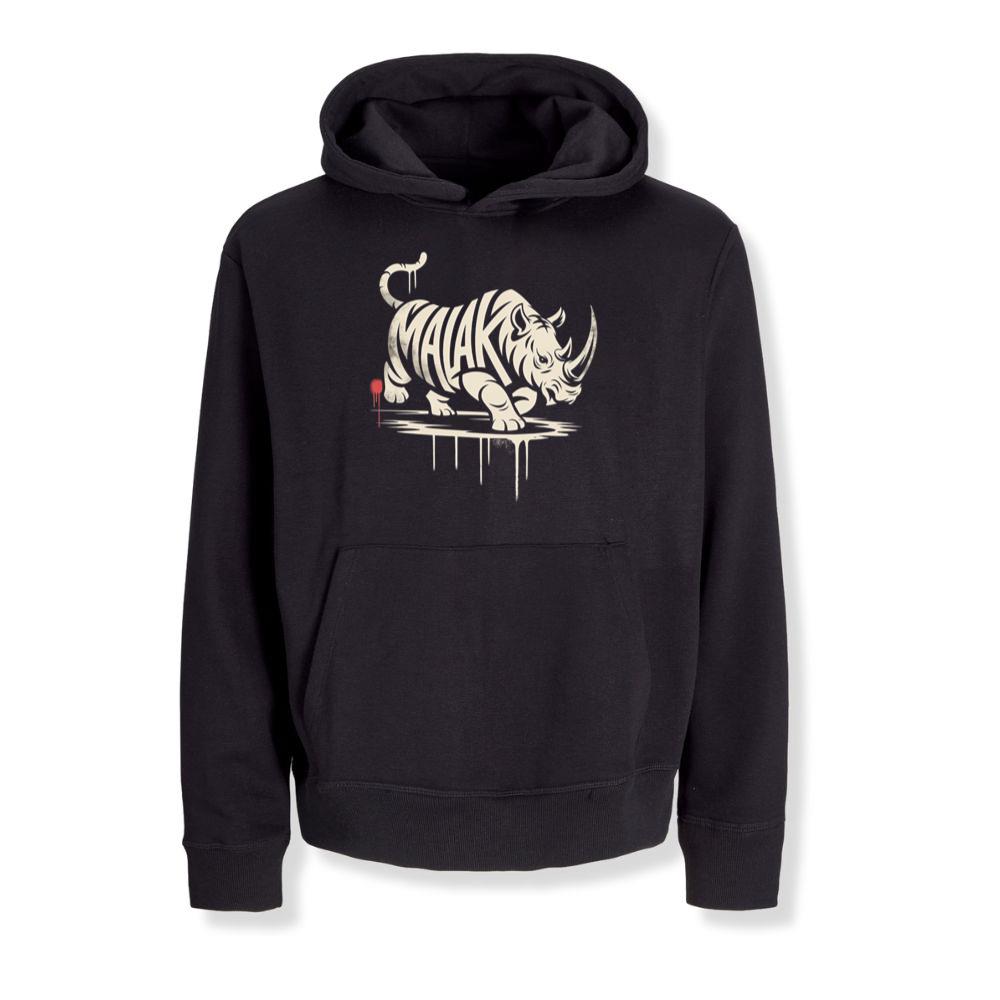 Malak Rhino Retro Horror Graphic Hoodies