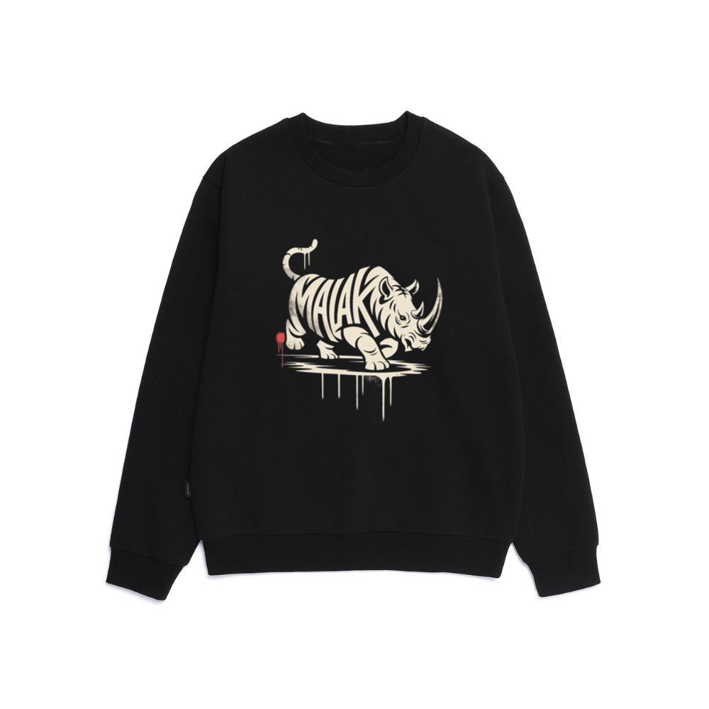 Malak Rhino Retro Horror Graphic Sweatshirt