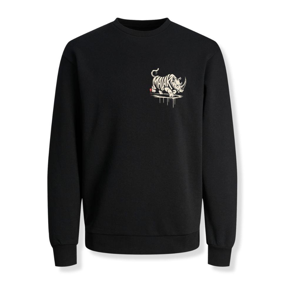 Malak Rhino Retro Horror Graphic Sweatshirt