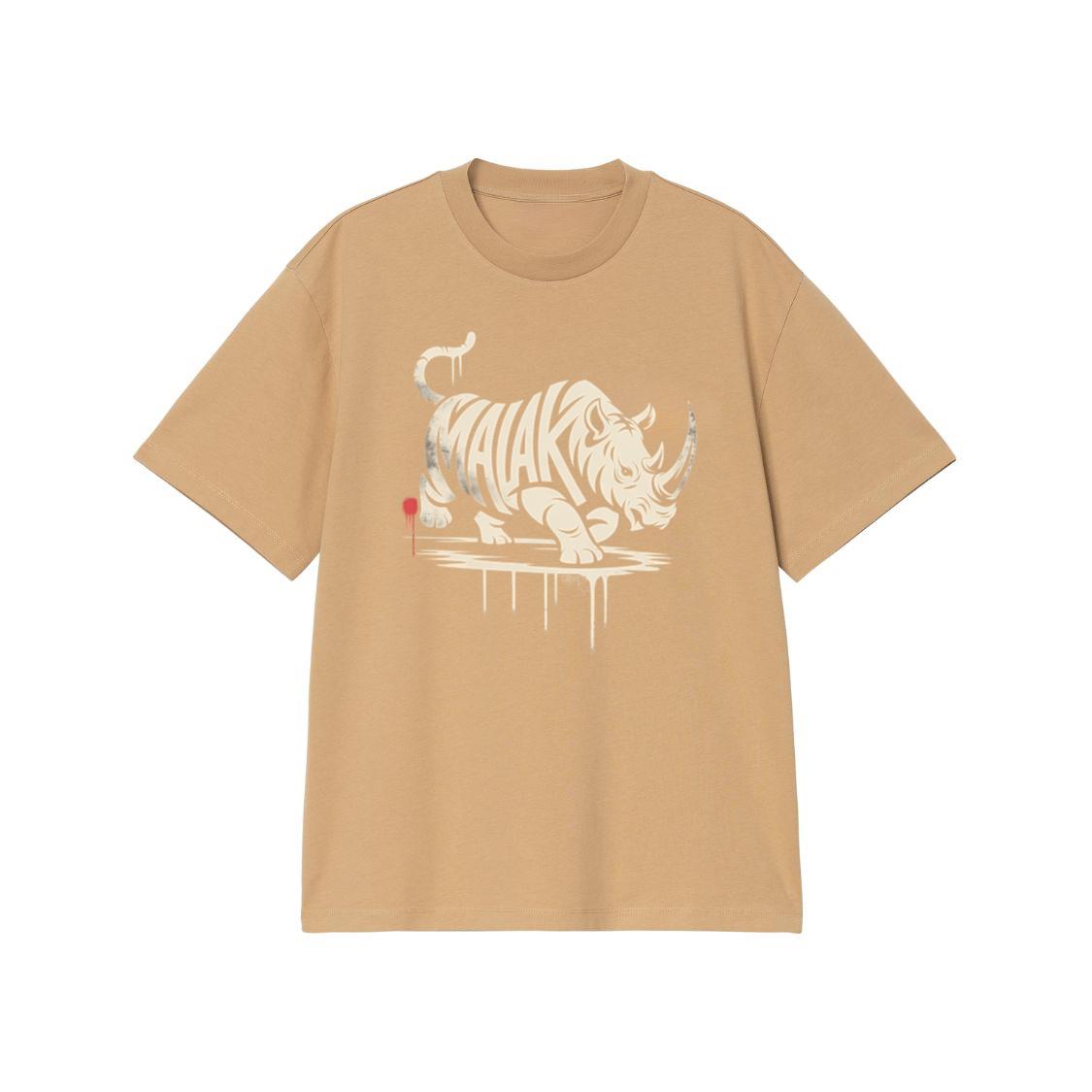 Malak Rhino Retro Horror Graphic T-Shirt - Image 3