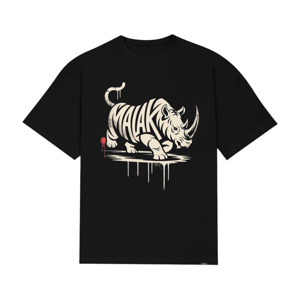 Malak Rhino Retro Horror Graphic T-Shirt