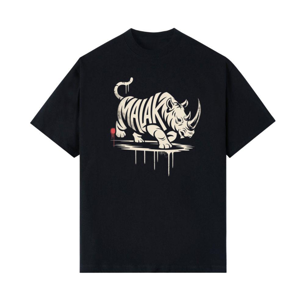 Malak Rhino Retro Horror Graphic T-Shirts