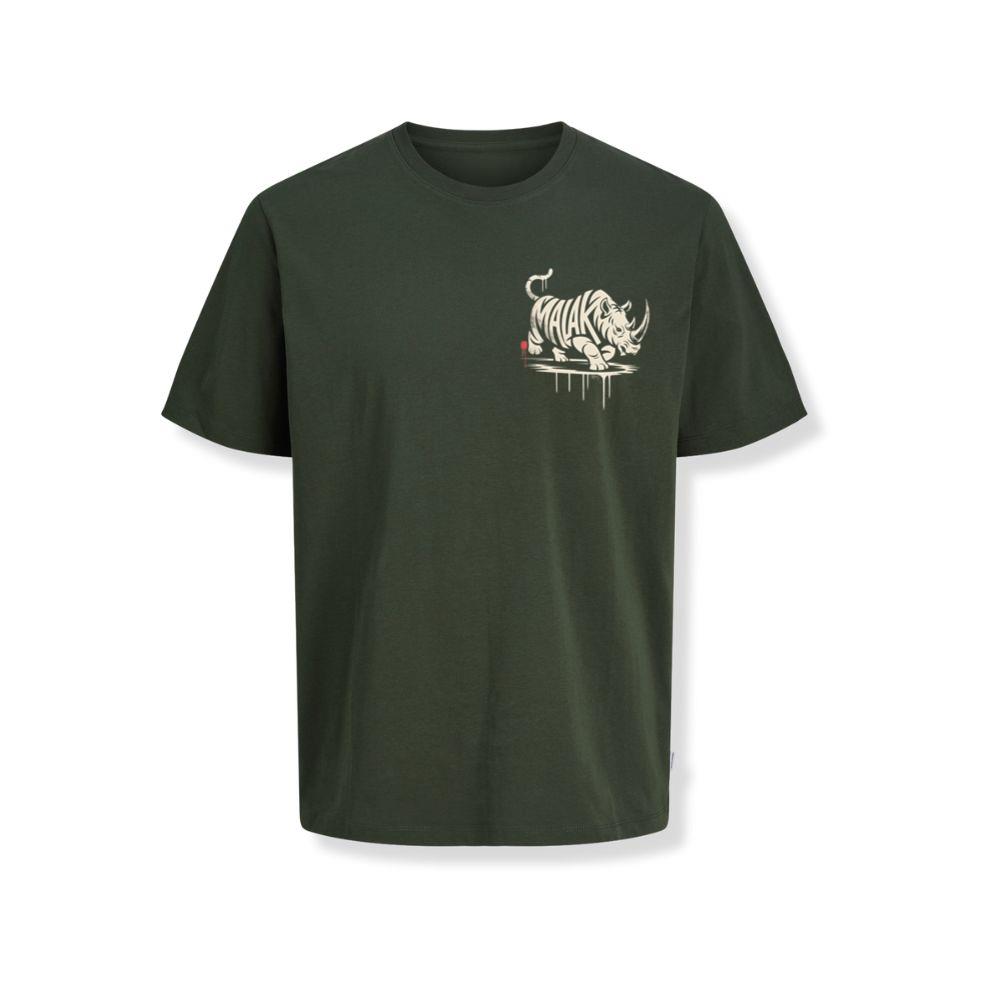 Malak Rhino Retro Horror Graphic T-Shirts