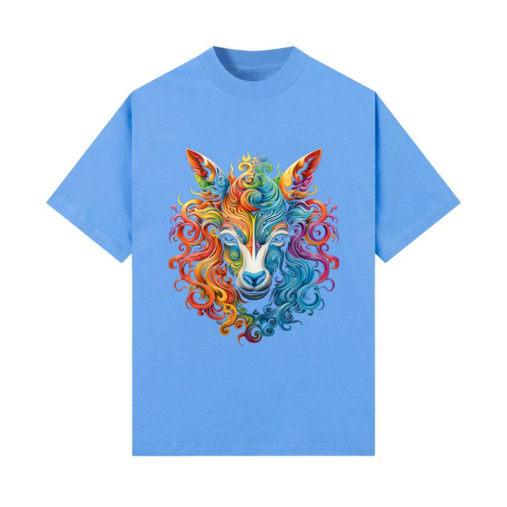 Mandala Animal Graphic Colorful T-Shirt