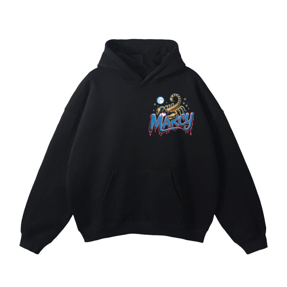 Marcy Scorpion Moon Retro Graphic Design Hoodie