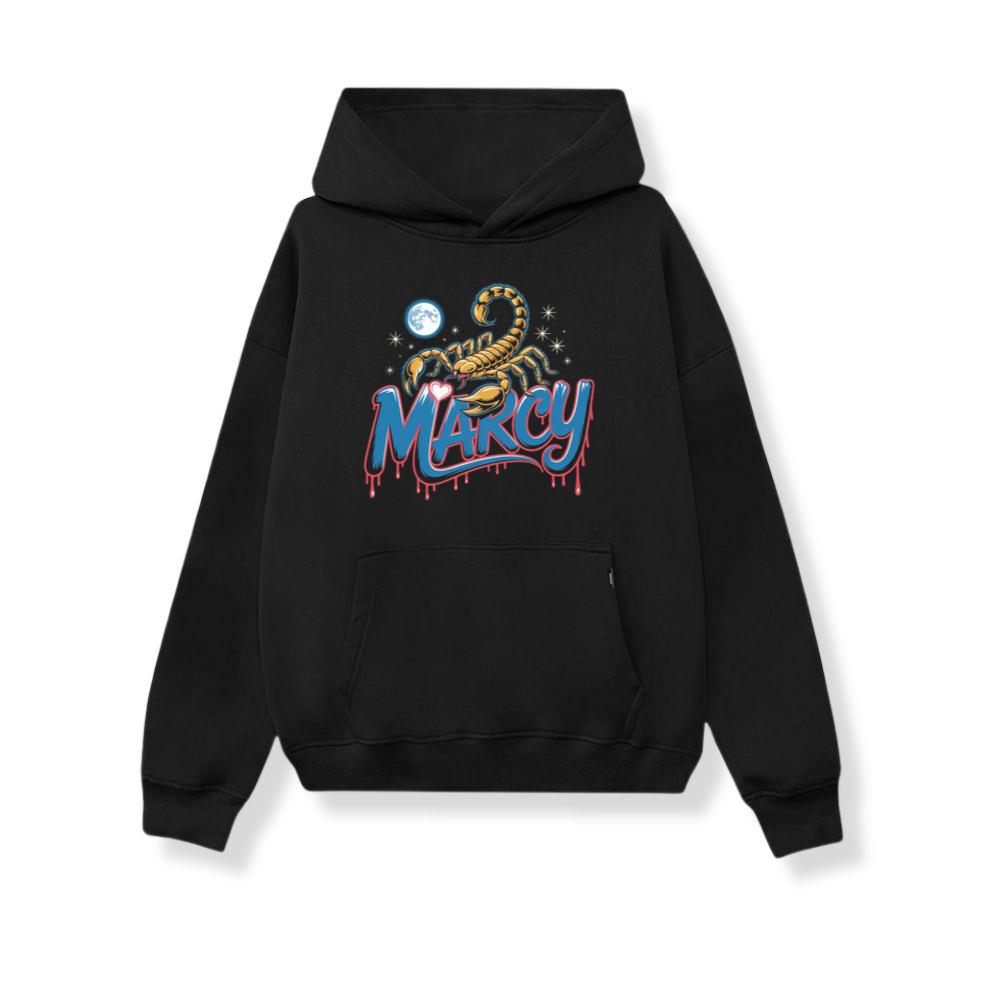 Marcy Scorpion Moon Retro Graphic Design Hoodie