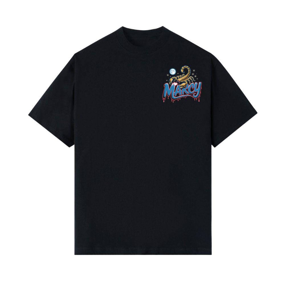 Marcy Scorpion Moon Retro Graphic Design T-Shirt