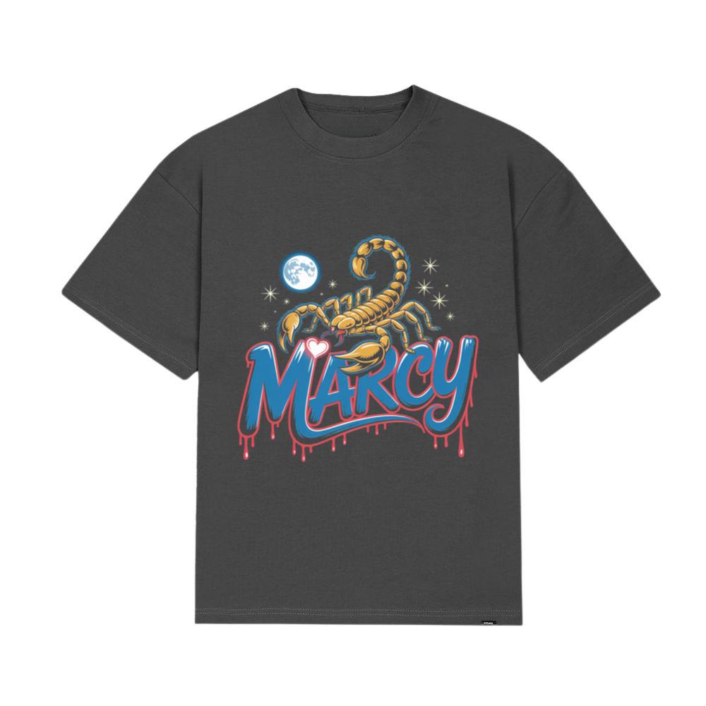 Marcy Scorpion Moon Retro Graphic Design T-Shirt - Image 3