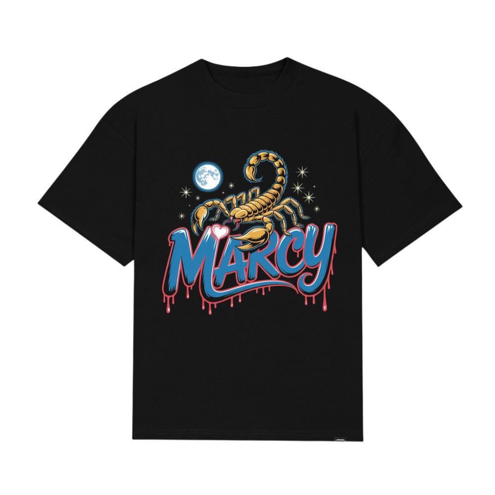 Marcy Scorpion Moon Retro Graphic Design T-Shirt