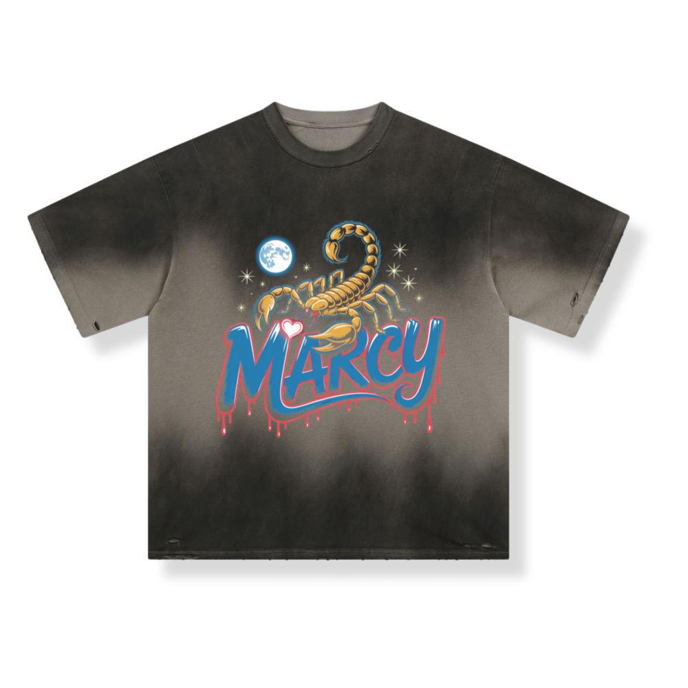 Marcy Scorpion Moon Retro Graphic Design T-Shirt - Image 3