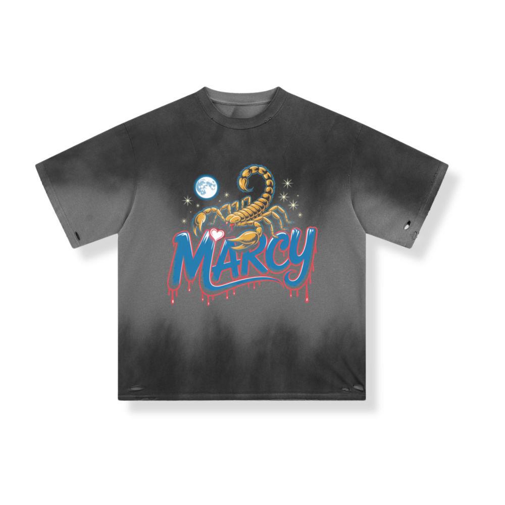 Marcy Scorpion Moon Retro Graphic Design T-Shirt