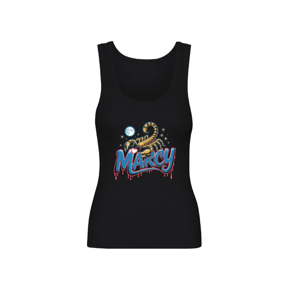 Marcy Scorpion Moon Retro Graphic Design TankTop 