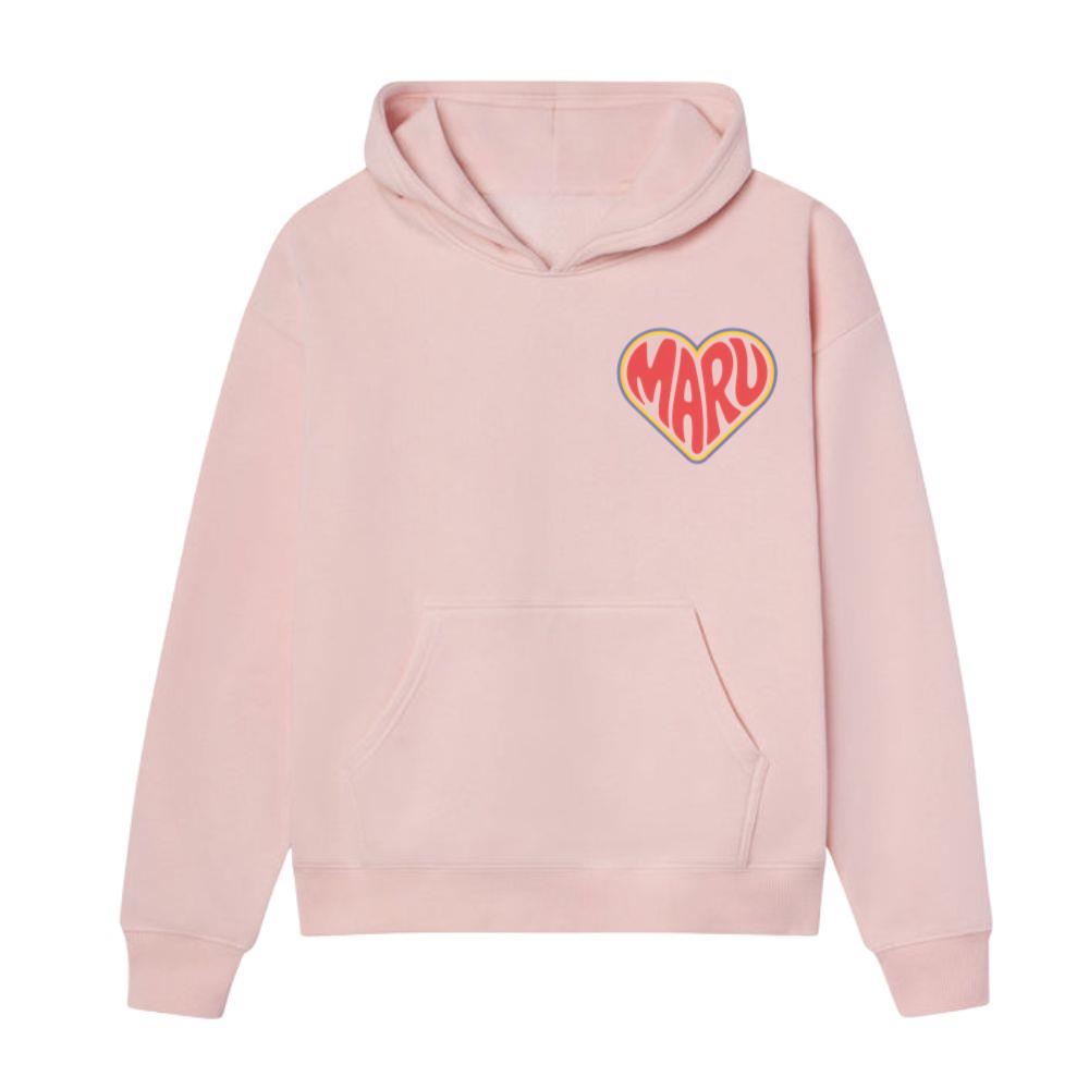 Maru Retro Heart Graphic Hoodie