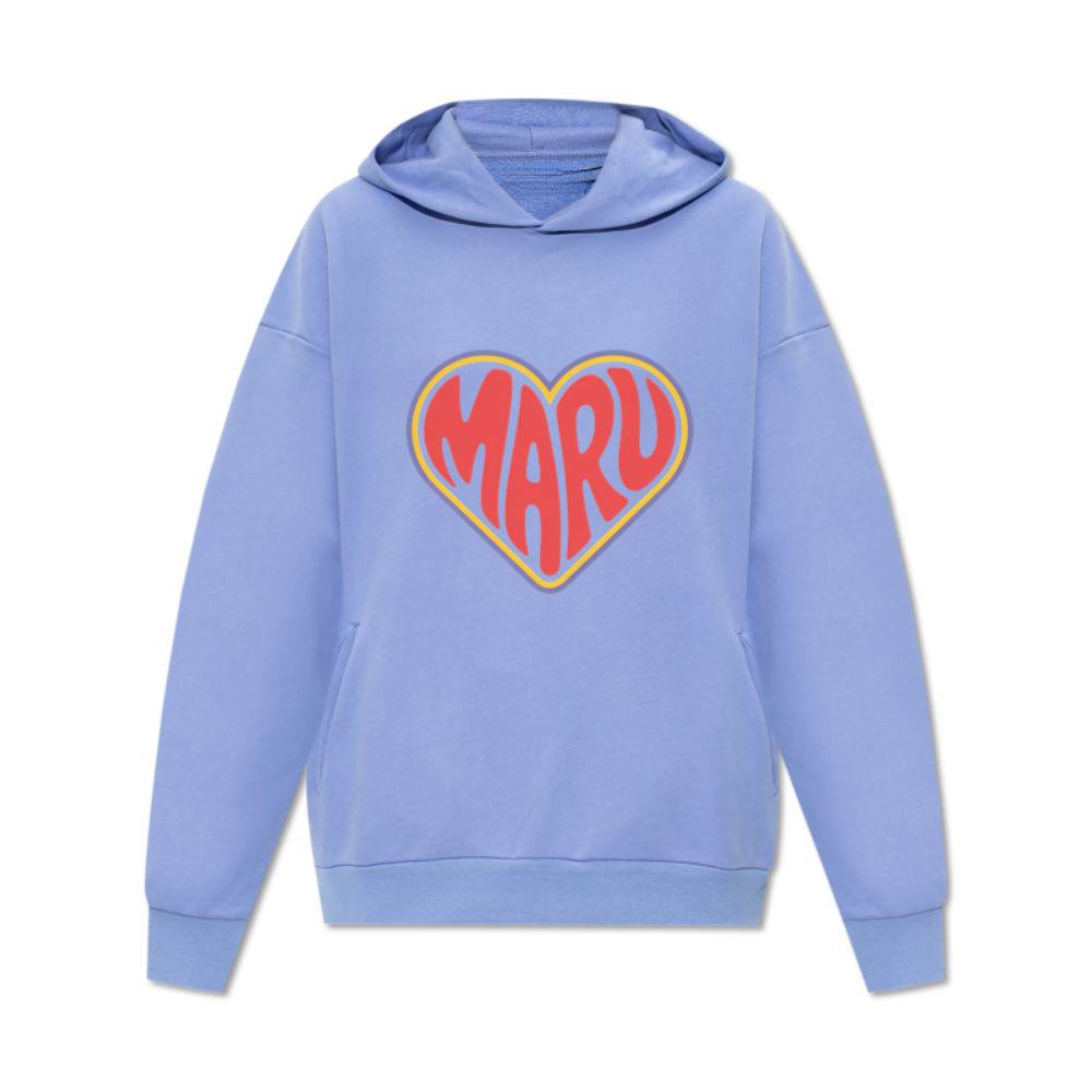 Maru Retro Heart Graphic Hoodie