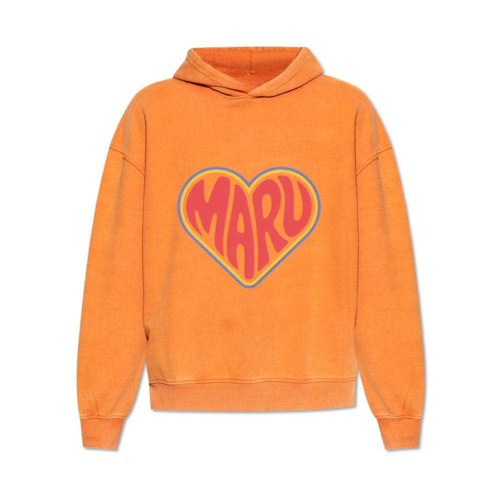 Maru Retro Heart Graphic Hoodie