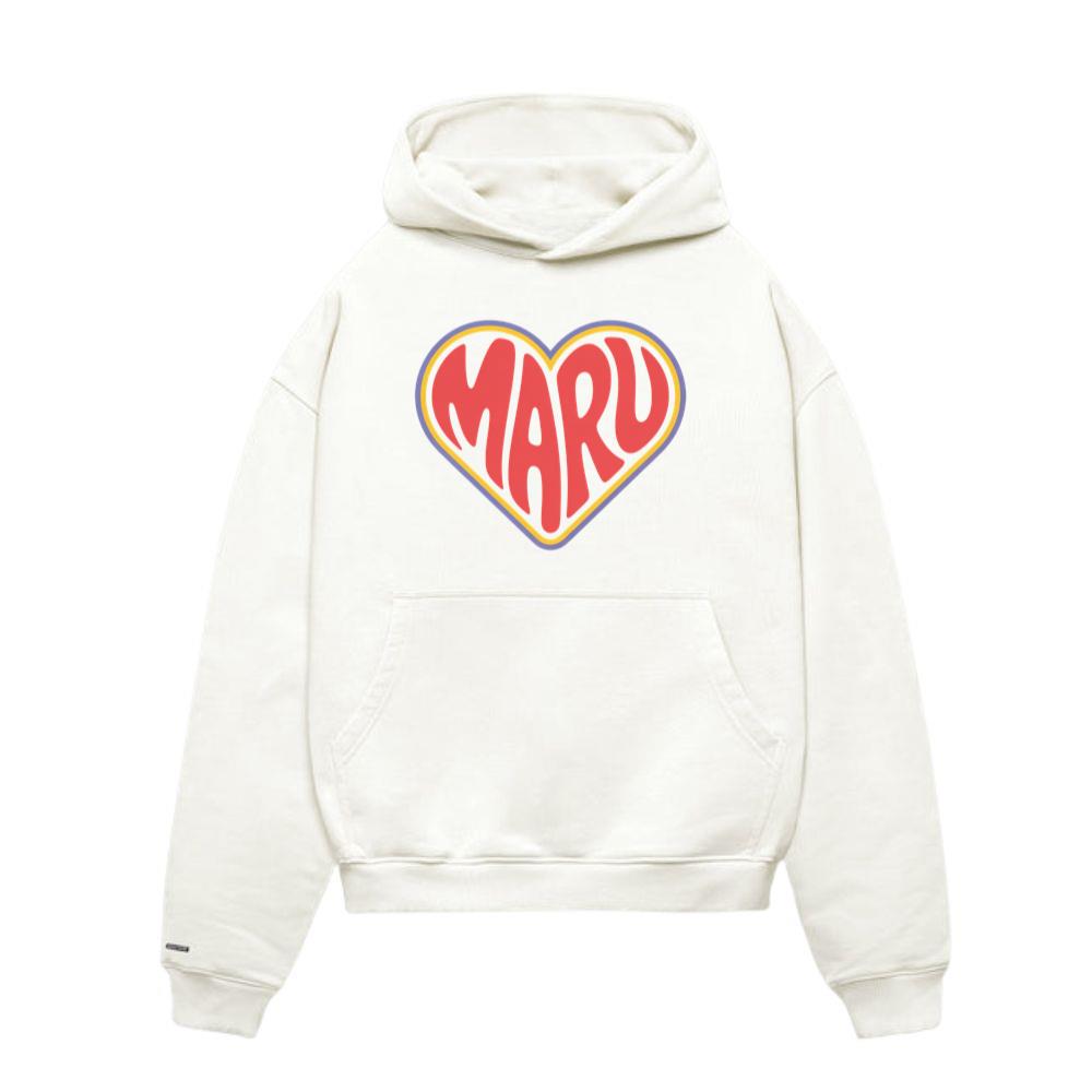 Maru Retro Heart Graphic Hoodie