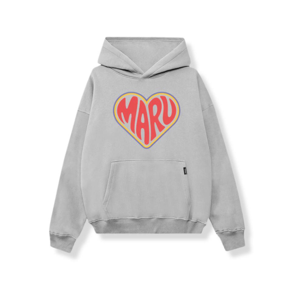 Maru Retro Heart Graphic Hoodie
