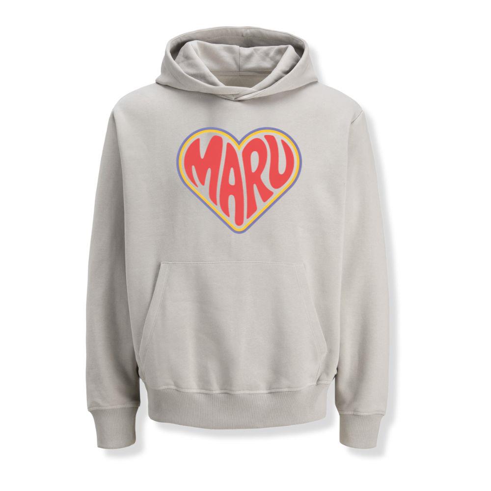 Maru Retro Heart Graphic Hoodies