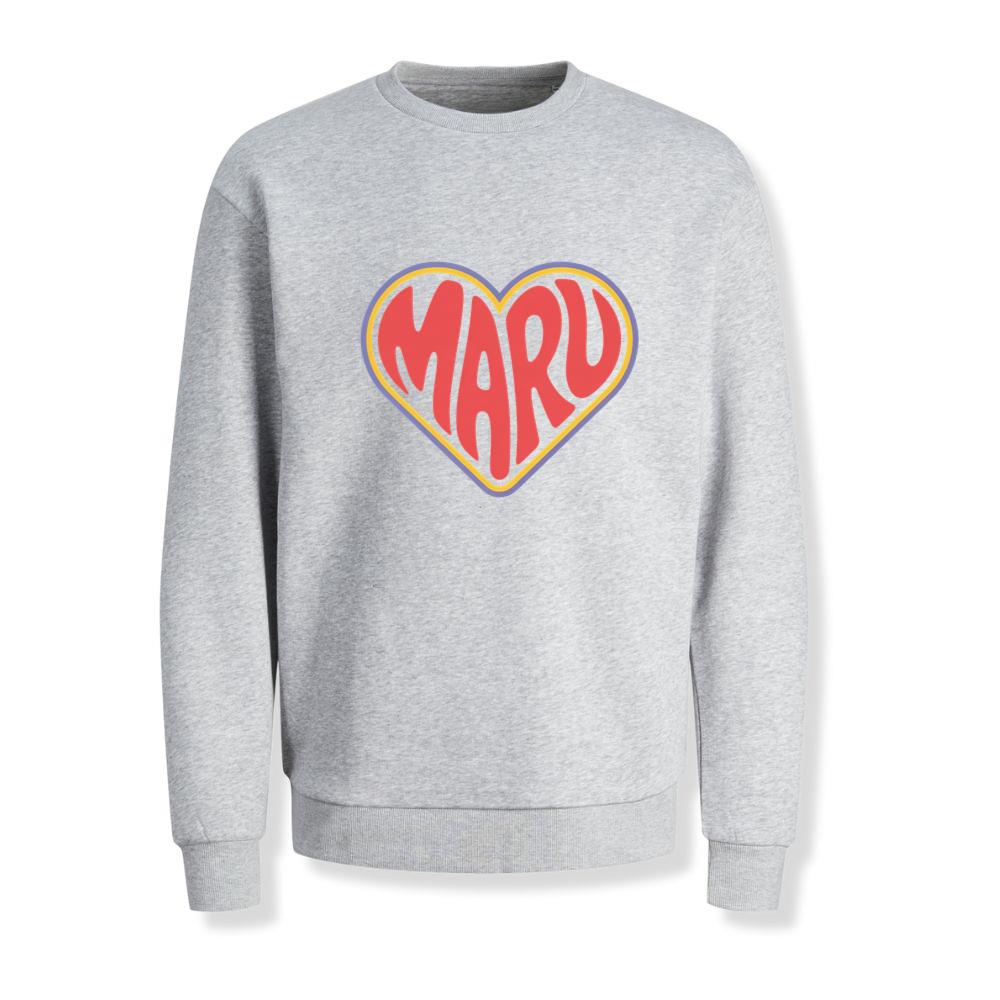 Maru Retro Heart Graphic Sweatshirt