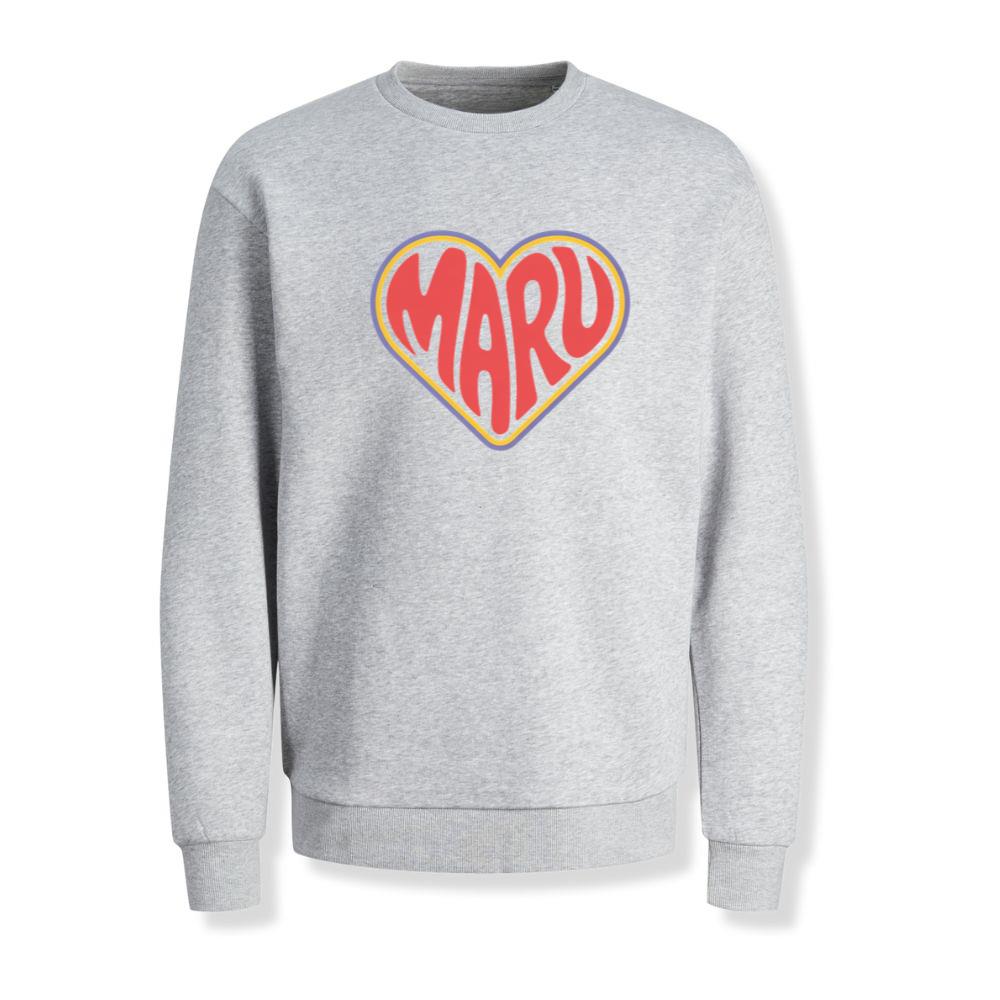 Maru Retro Heart Graphic Sweatshirt