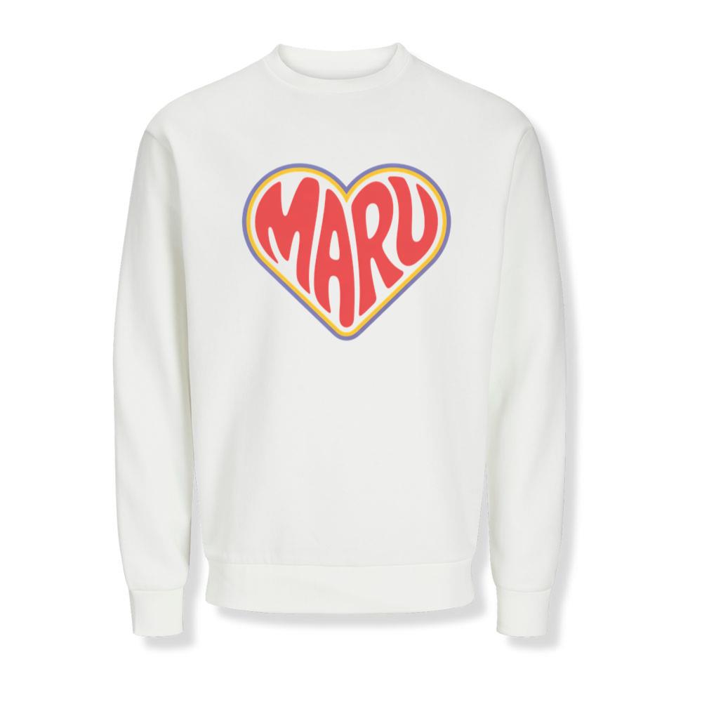 Maru Retro Heart Graphic Sweatshirts