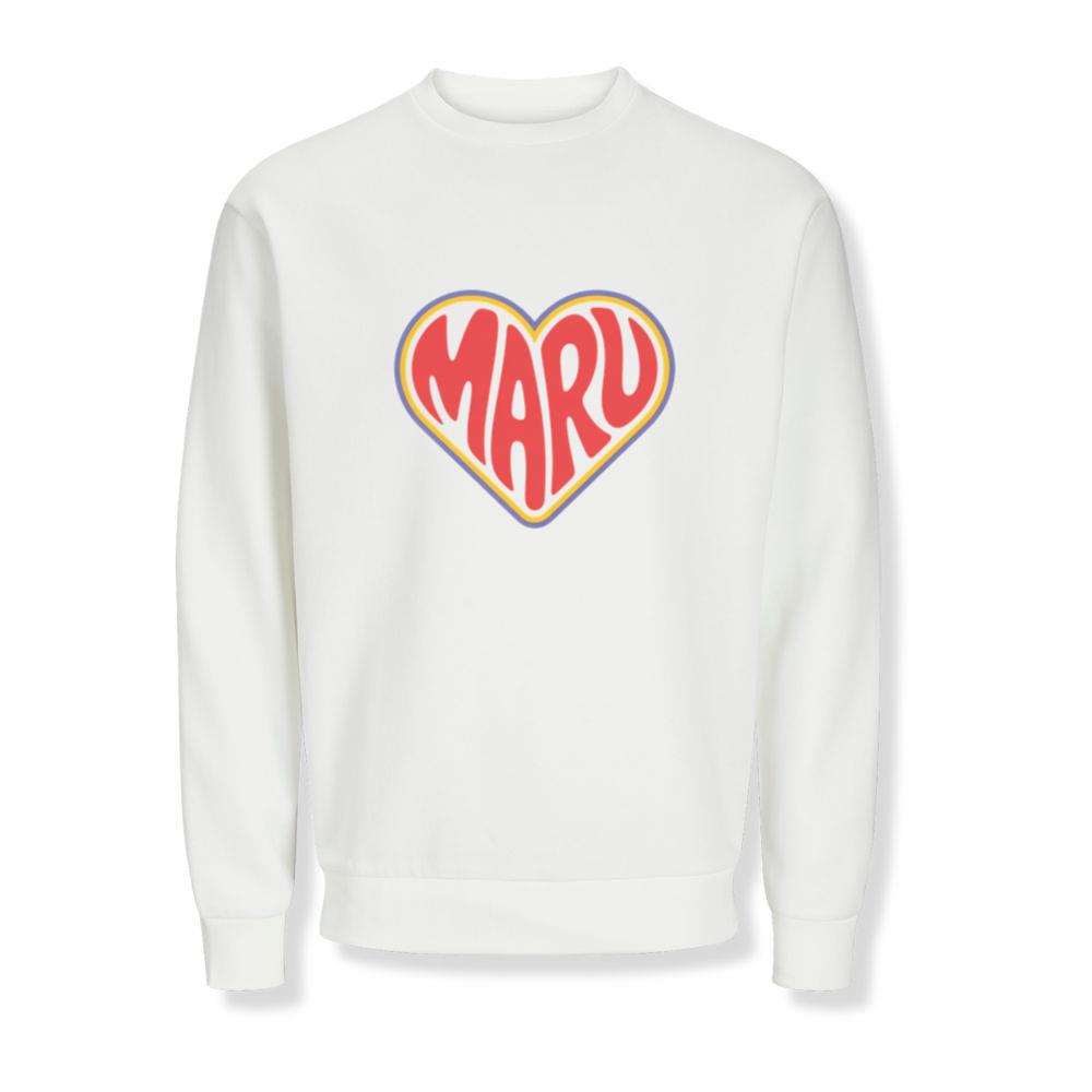 Maru Retro Heart Graphic Sweatshirts