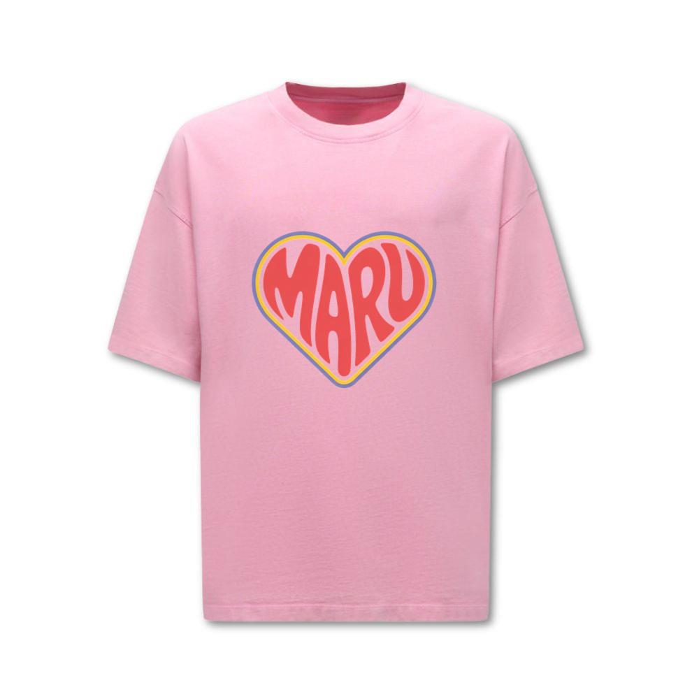 Maru Retro Heart Graphic T-Shirt