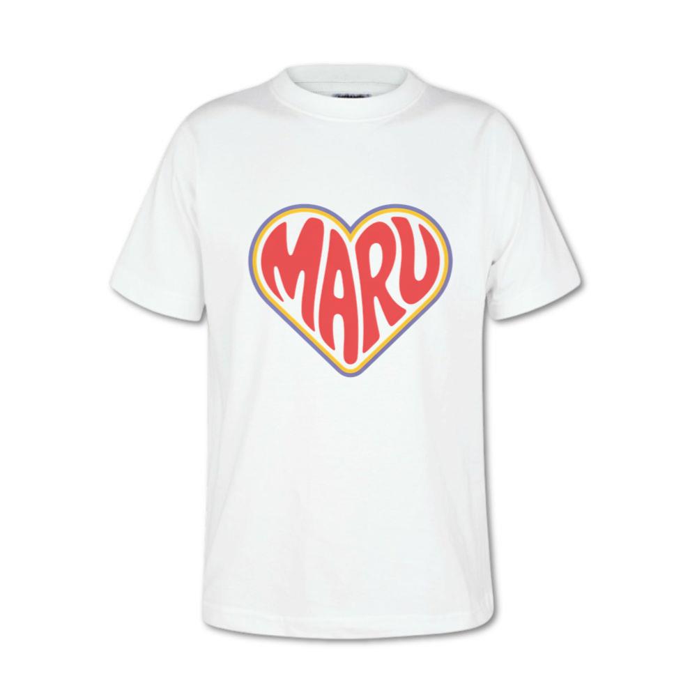Maru Retro Heart Graphic T-Shirt