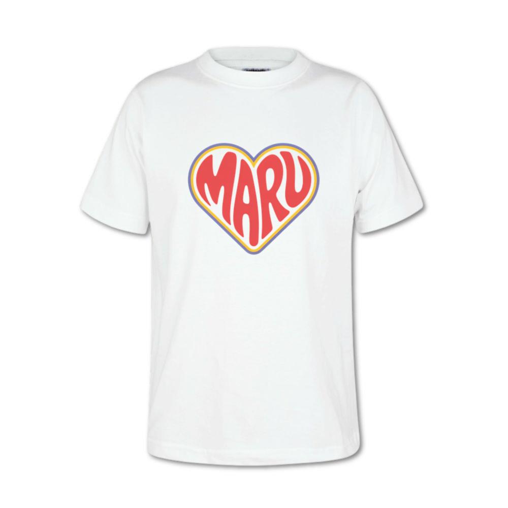 Maru Retro Heart Graphic T-Shirt