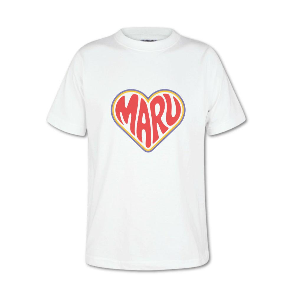 Maru Retro Heart Graphic T-Shirt