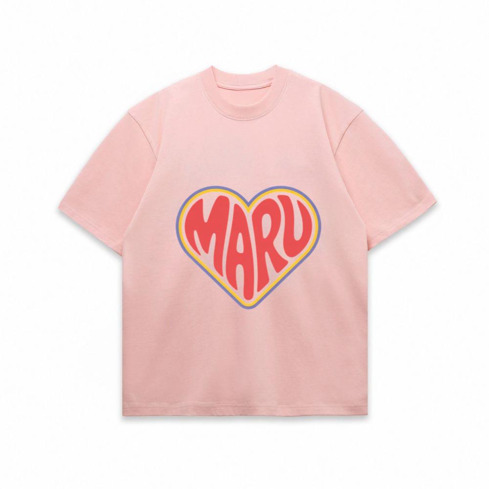 Maru Retro Heart Graphic T-Shirt