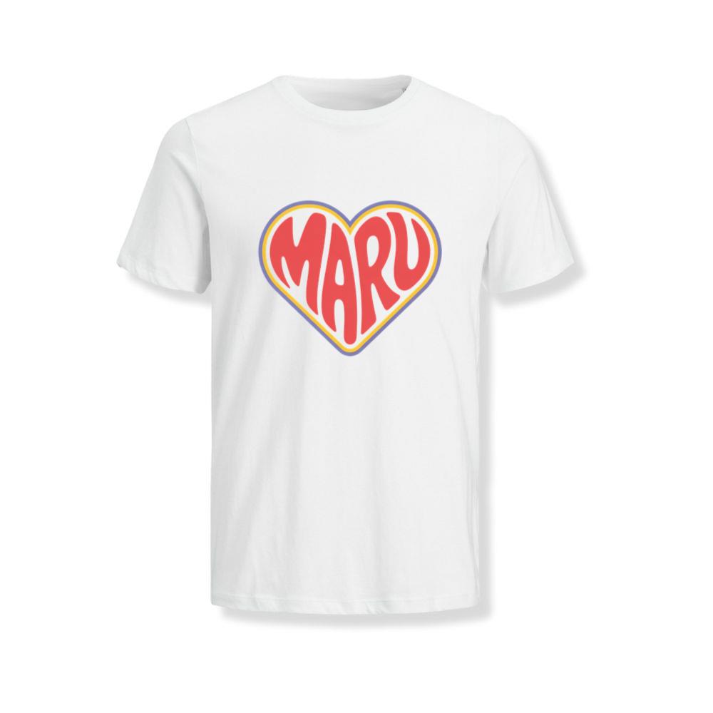 Maru Retro Heart Graphic T-Shirt