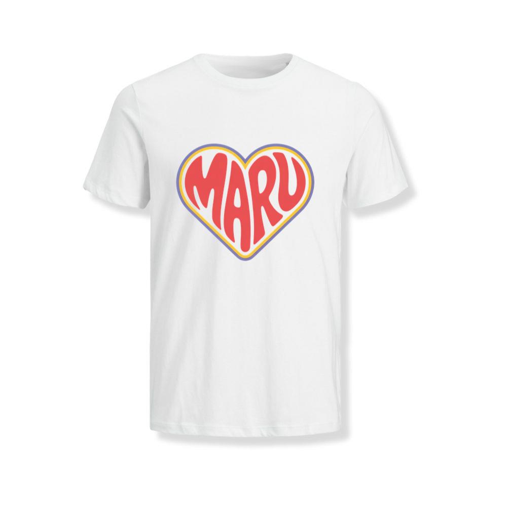 Maru Retro Heart Graphic T-Shirts