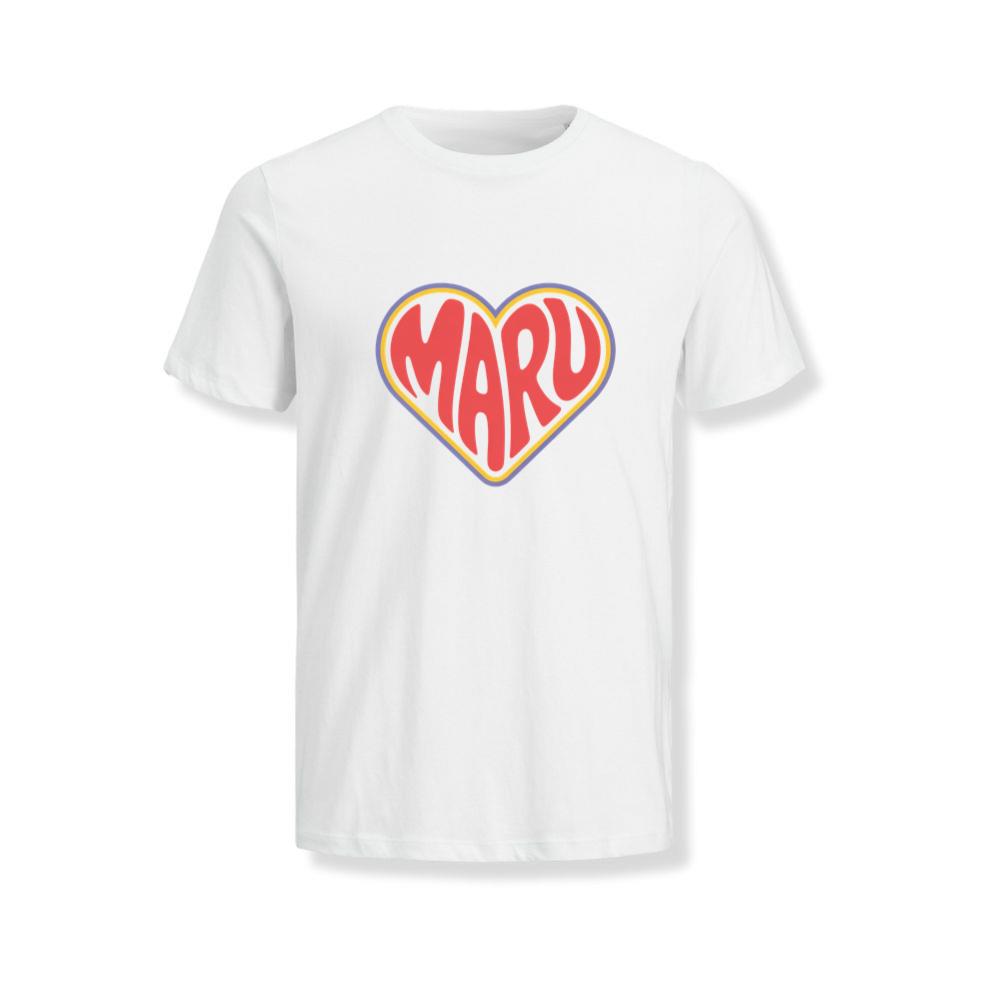 Maru Retro Heart Graphic T-Shirts