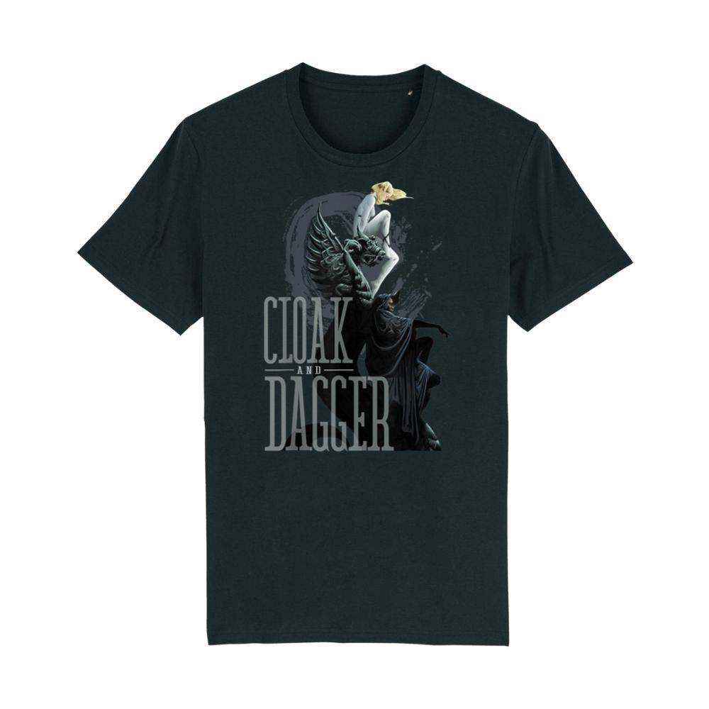 Marvel Cloak & Dagger Dragon Statue Graphic T-Shirt T-Shirt